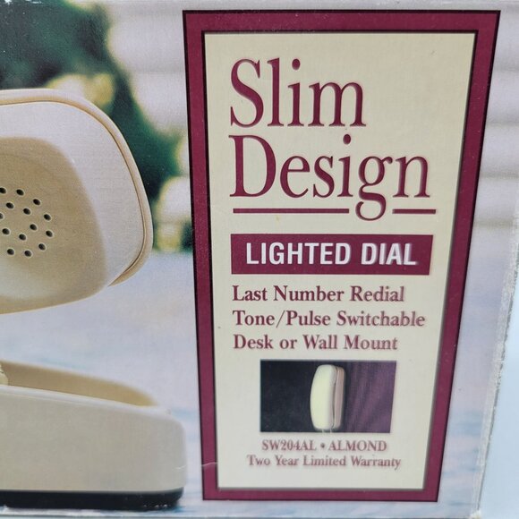 Conairphone Slim Design Lighted Dial Desk Or Wall Mount Corded Telephone - Picture 11 of 12
